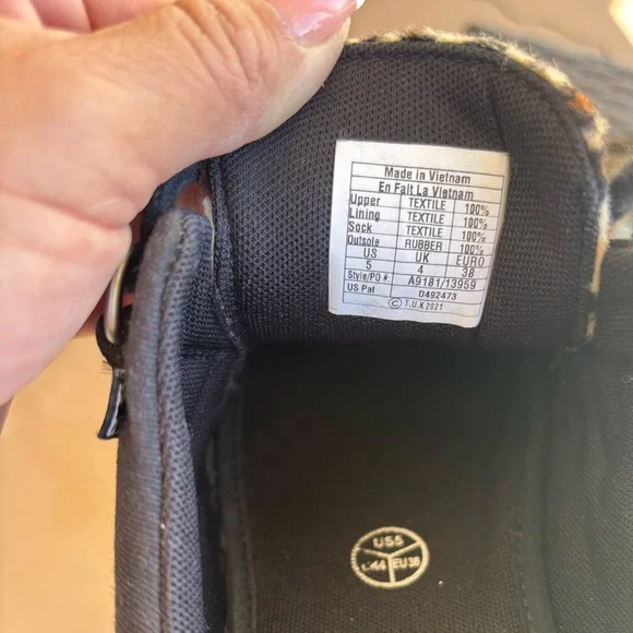 T.U.K Leopard Print Sneakers with Black Accents - Picture 8 of 8